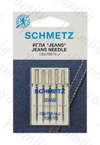Иглы для джинсы №100, Schmetz, 5шт от магазина Promily в Иванове