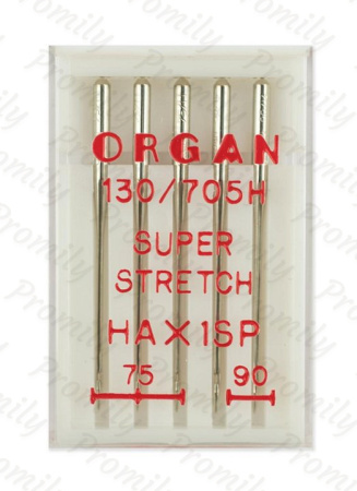 Иглы супер cтрейч №№ 75(3),90(2), Organ, 5 шт от магазина Promily в Иванове